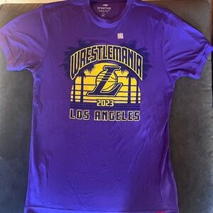 LA Lakers + Wrestlemania Official T-Shirt RARE